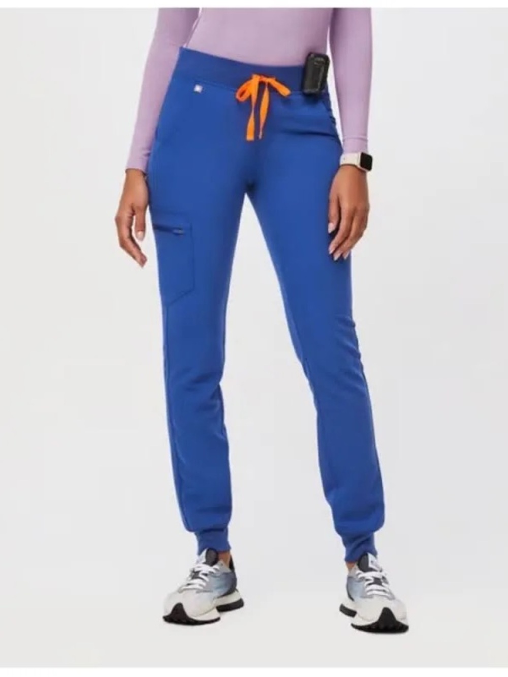FIGS Women’s Zamora High-Rise Jogger Scrub Pant in Winning Blue